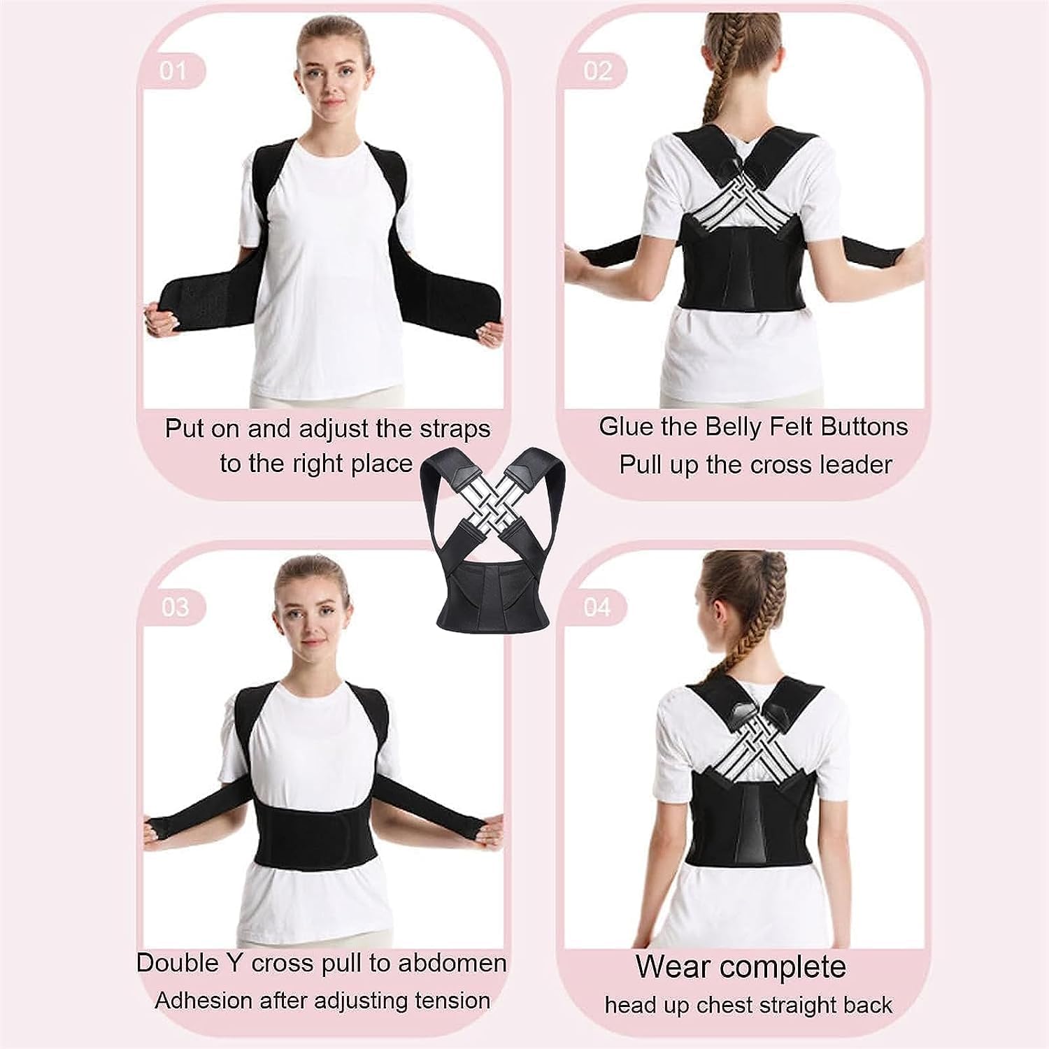 "Back Posture Corrector Belt for Men & Women"